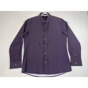 7 Diamonds 4 Way Stretch Shirt Men Medium Burgundy Geometric In My Feelings